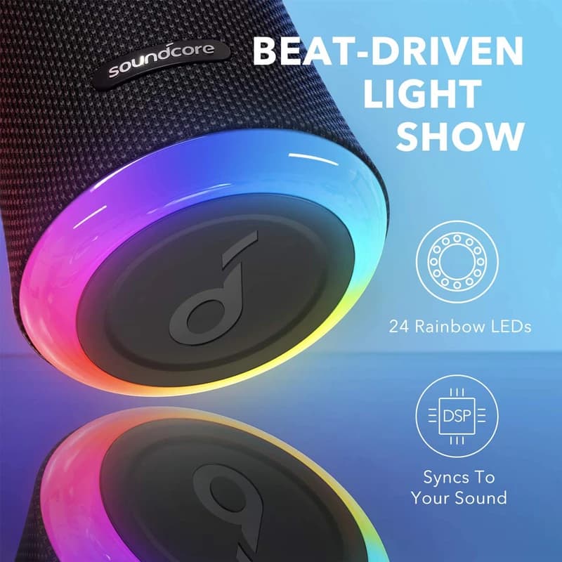 اسپیکر بلوتوثی انکر مدل anker Soundcore Flare 2 A3165H11 — تصویر ۸