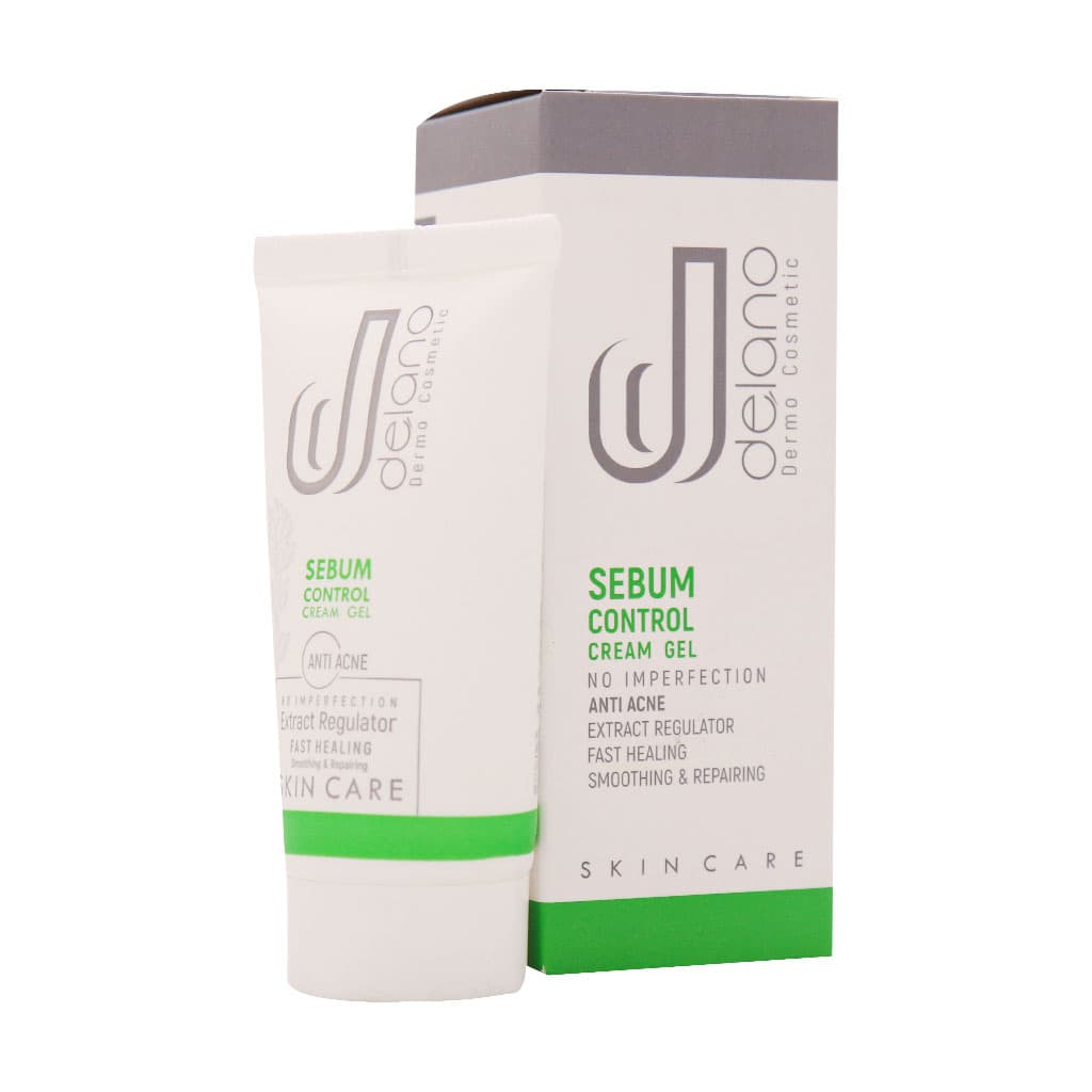 کرم ژل مرطوب کننده و کنترل چربی پوست چرب دلانو 50 میلی لیتر / Delano Sebum Control Cream Gel 50 Ml