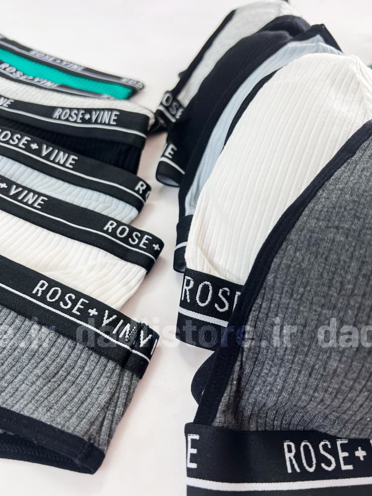 ست شورت و سوتین اسفنجی اسپورت Rose+vine — تصویر ۳