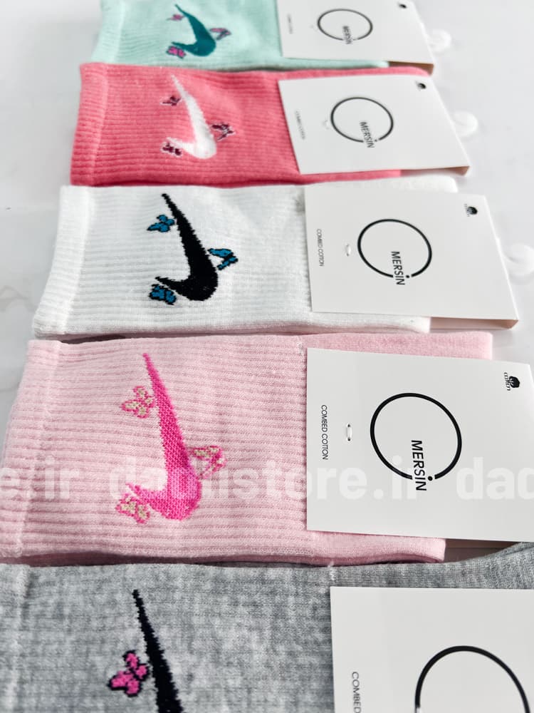جوراب ساقدار نخ پنبه فانتزی نایکی Nike — تصویر ۳