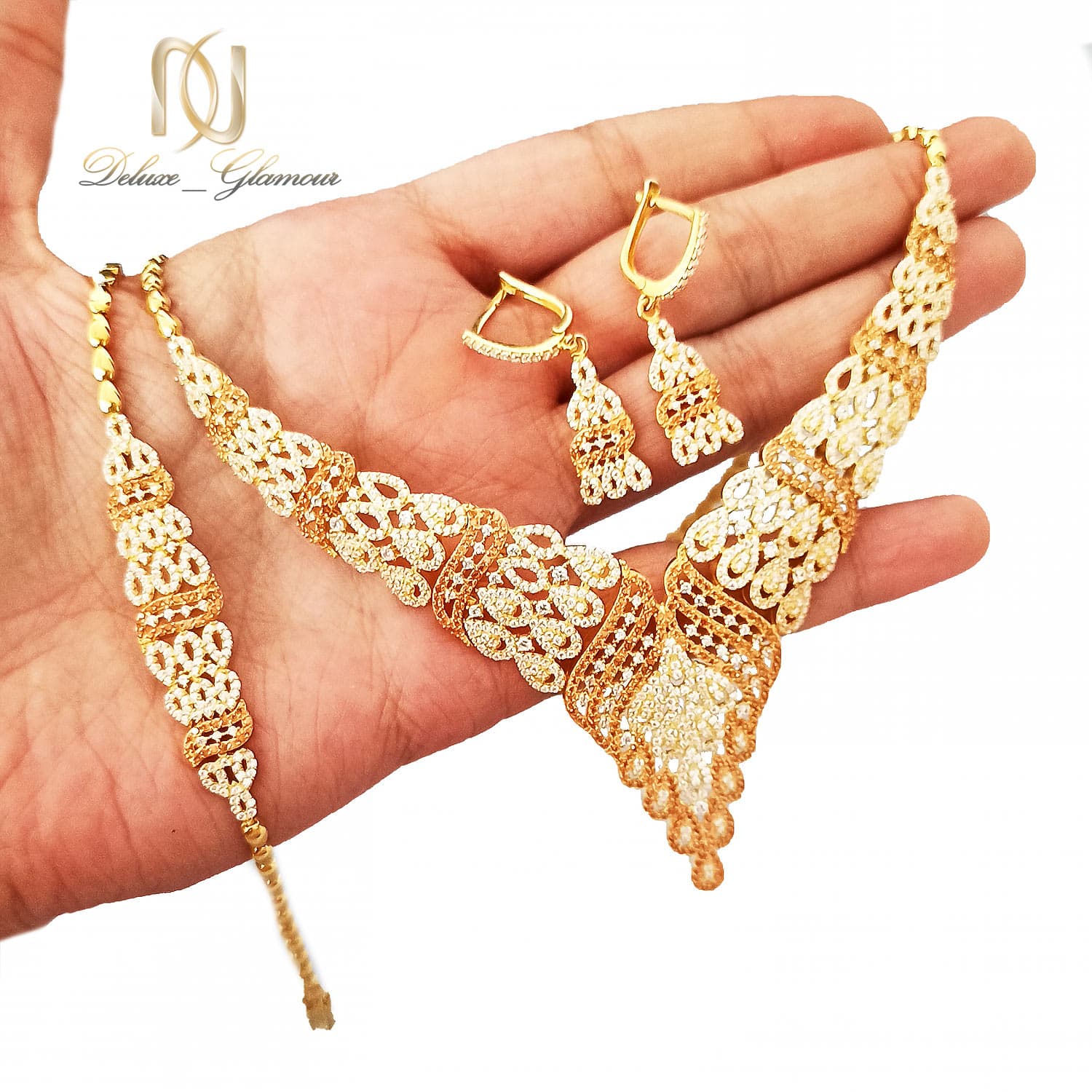 سرویس نقره عروس نگین دار جدید NS-N574 — تصویر ۳