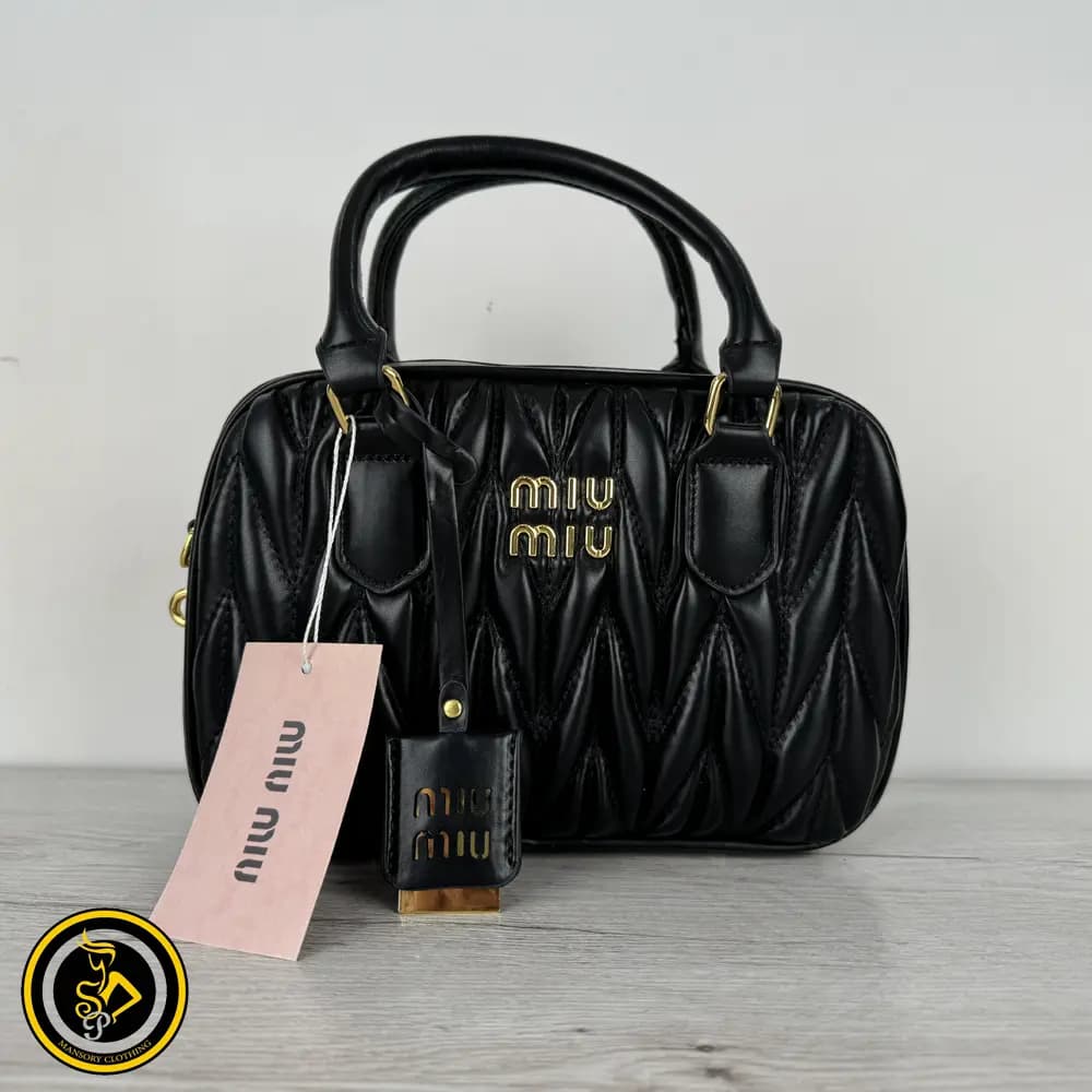 کیف مخملی زنانه برند میو میو (miu miu) سایز کوچک