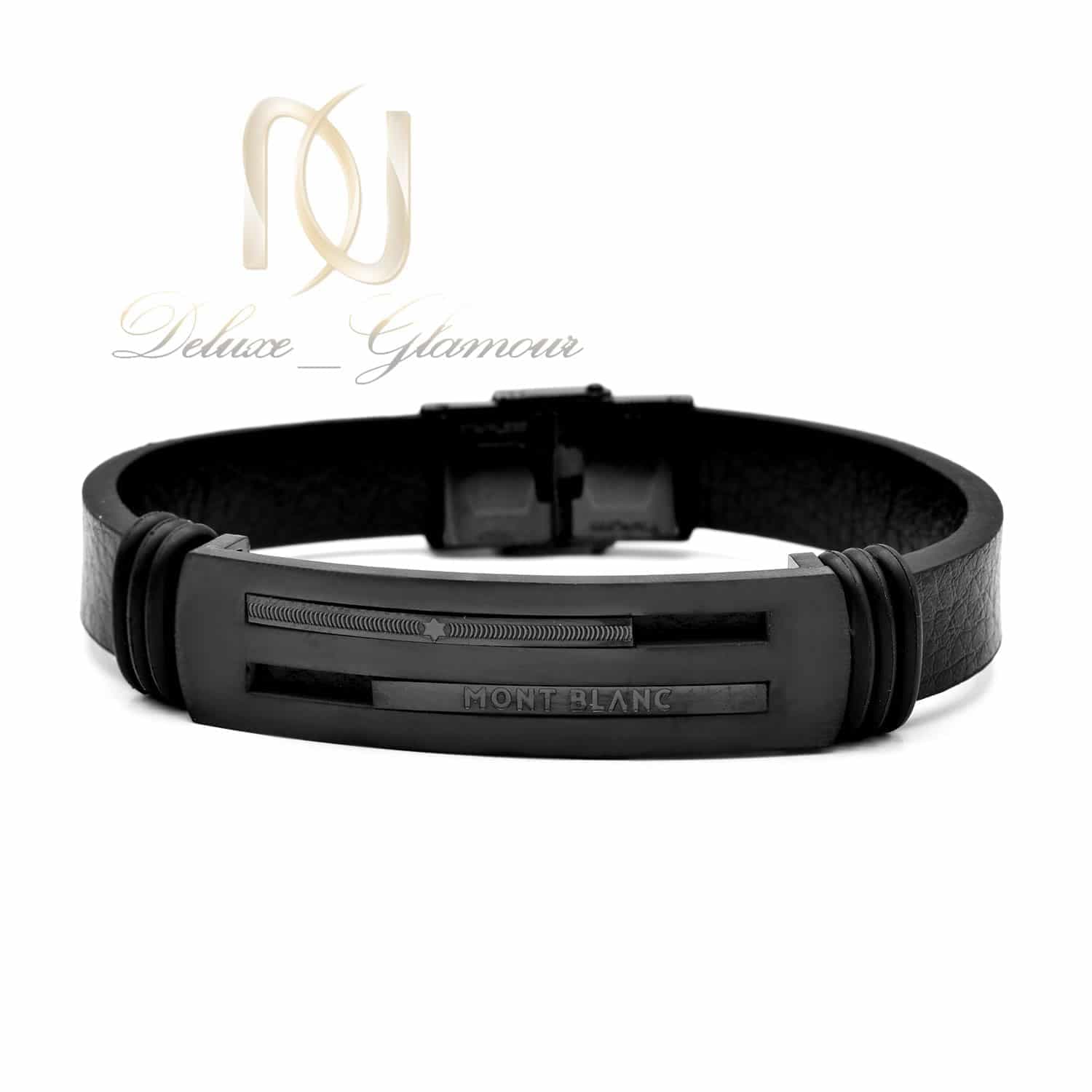 دستبند مردانه چرمی مونت بلانک ds-n623