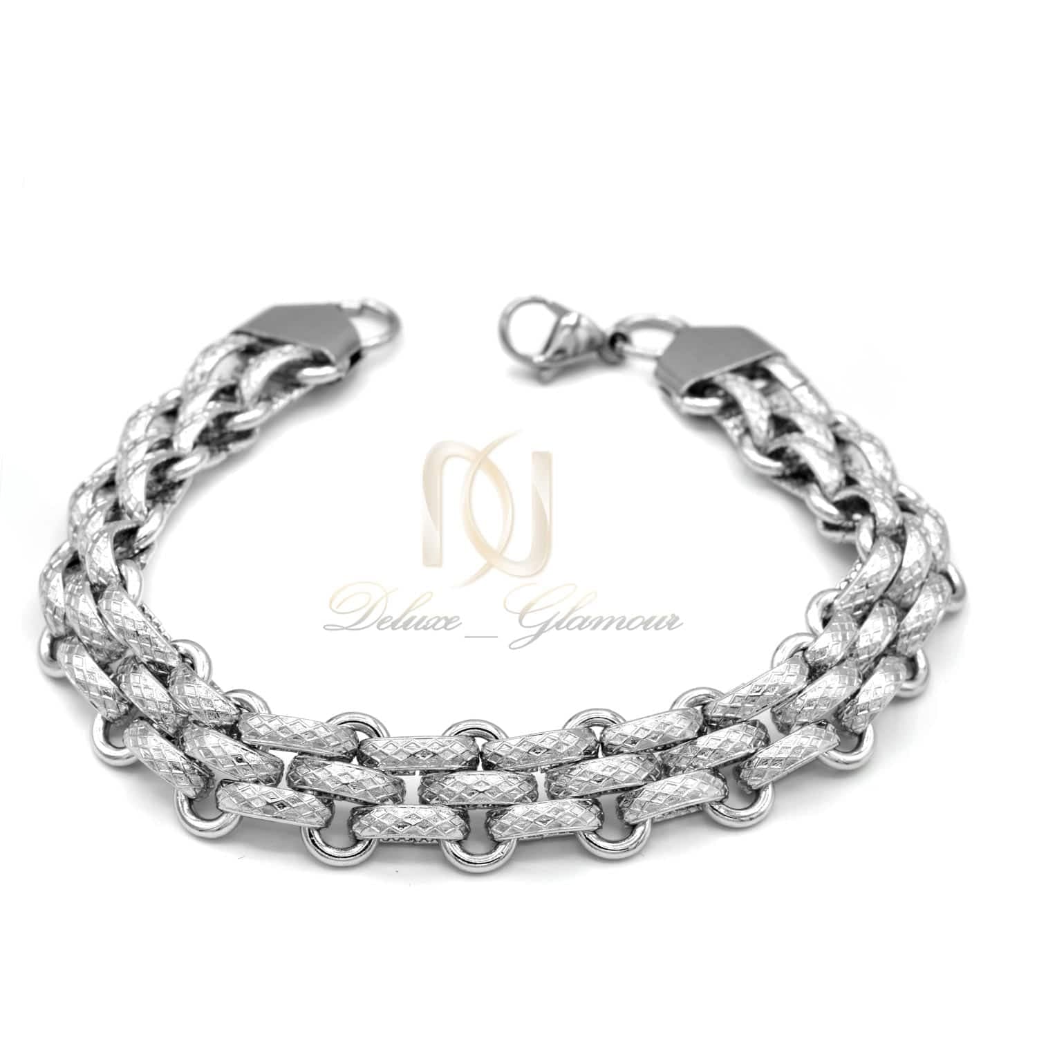 دستبند مردانه طرح رولکس استیل ds-n619