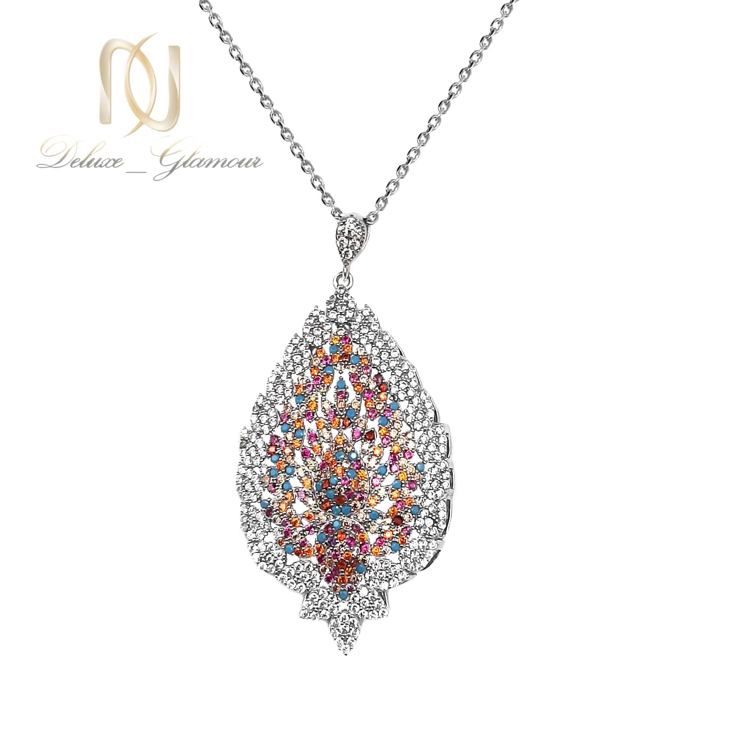 گردنبند نقره زنانه پرنگین طرح جدید nw-n685