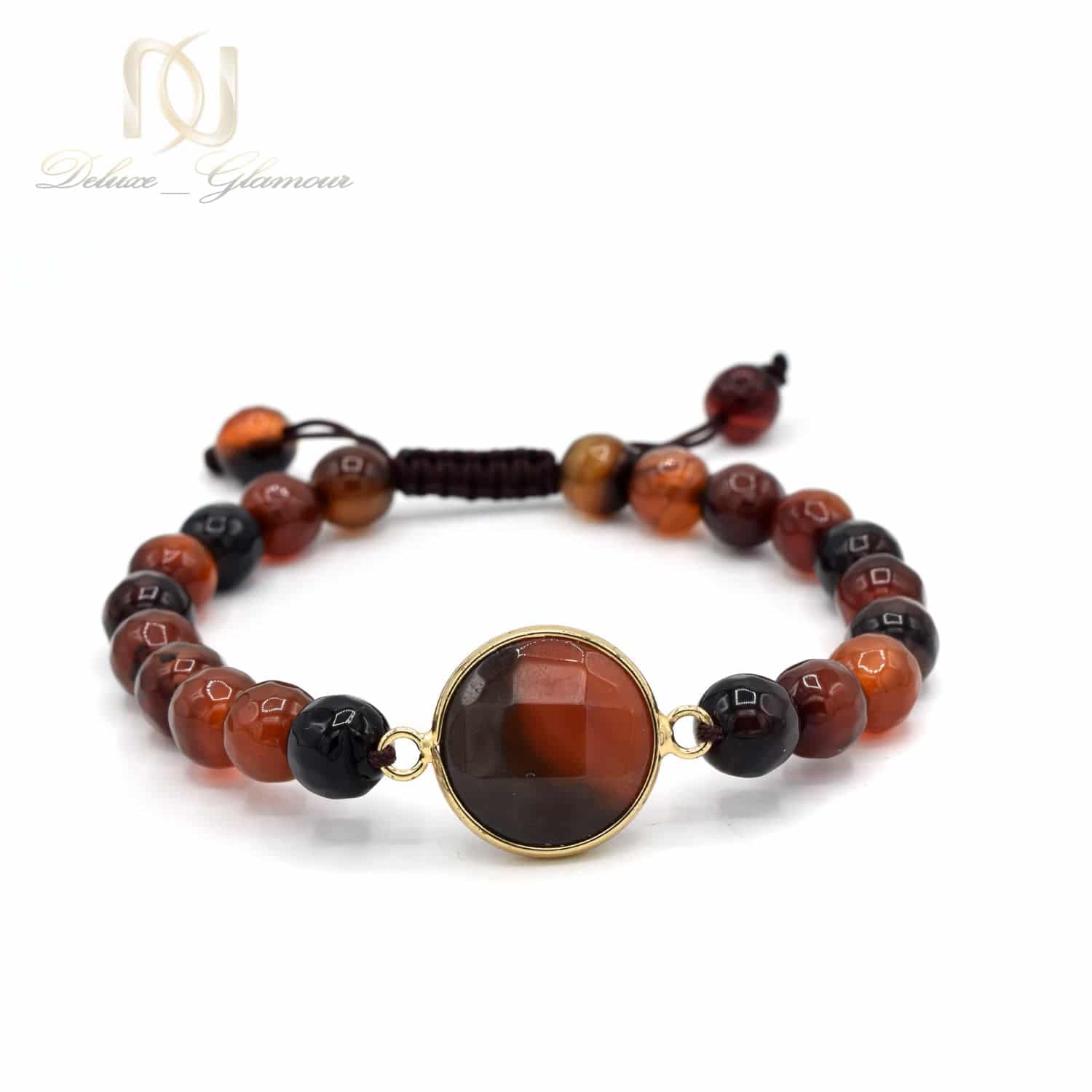دستبند سنگ عقیق دخترانه طرح جدید za-n403