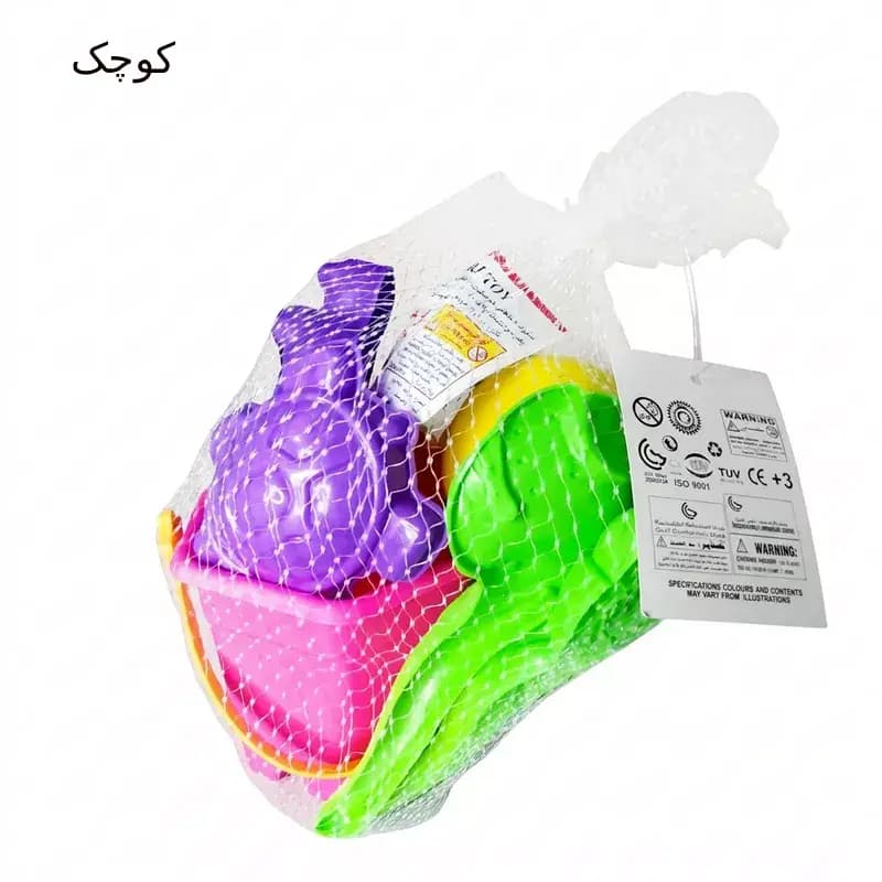 ست سطل و ابزار شن‌بازی ساحلی درج (Dorj Toy) — تصویر ۵