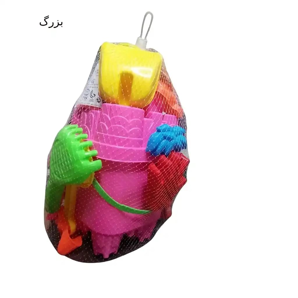 ست سطل و ابزار شن‌بازی ساحلی درج (Dorj Toy) — تصویر ۱۰