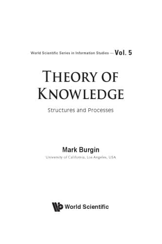 Theory of Knowledge: Structures and Processes