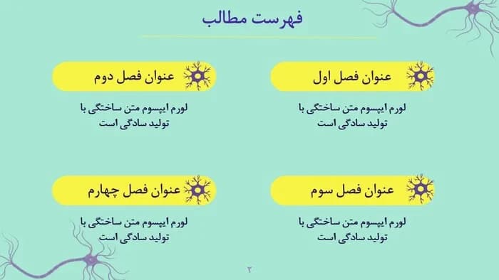 قالب پاورپوینت نورولوژی — تصویر ۳