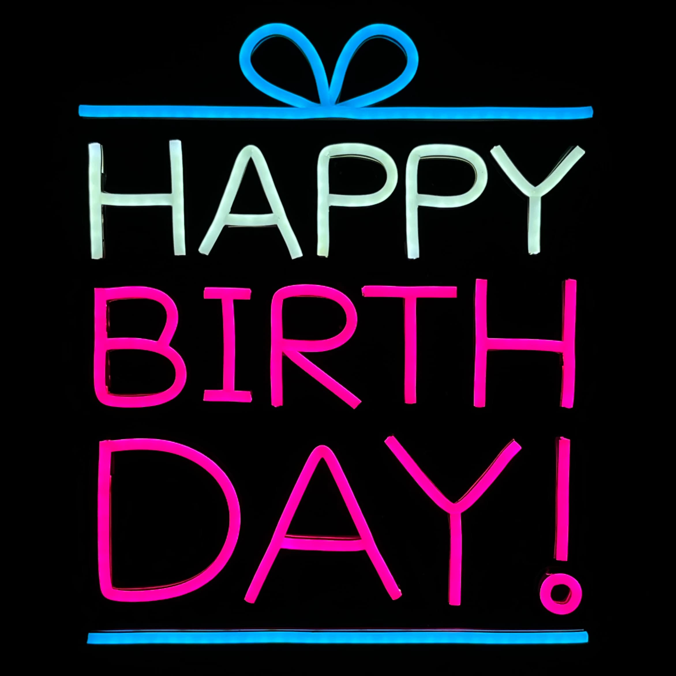 نئون طرح happy birthday