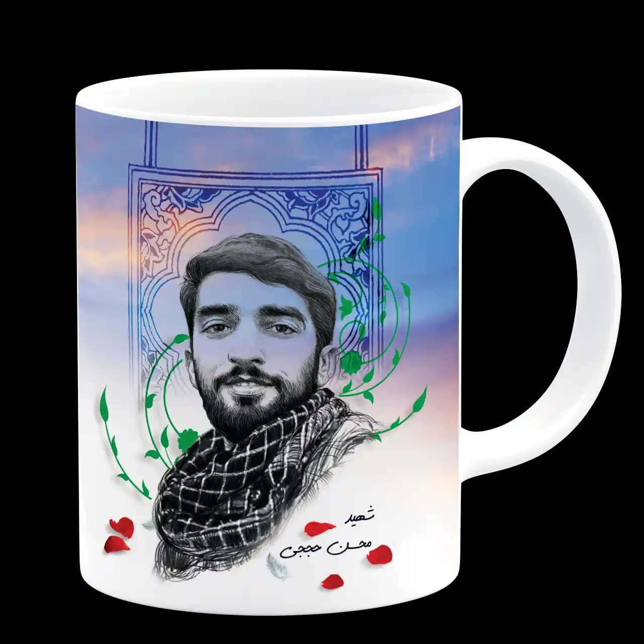 ماگ شهید محسن حججی مدل Z7 — تصویر ۳