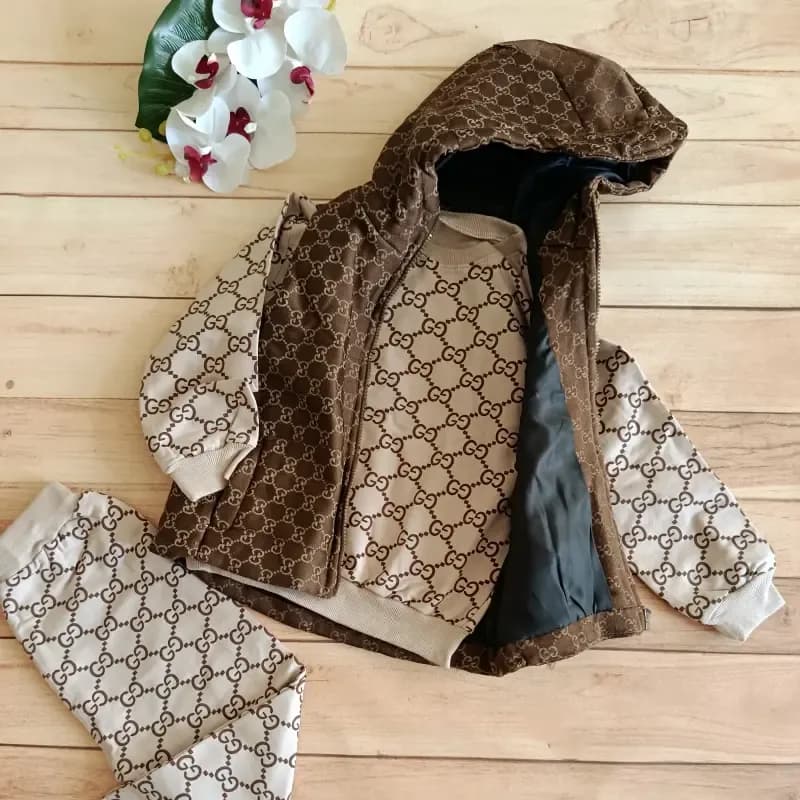 پافر کتان بچهگانه برند گوچی دخترانه و پسرانه سایز 45 تا 70 — تصویر ۷