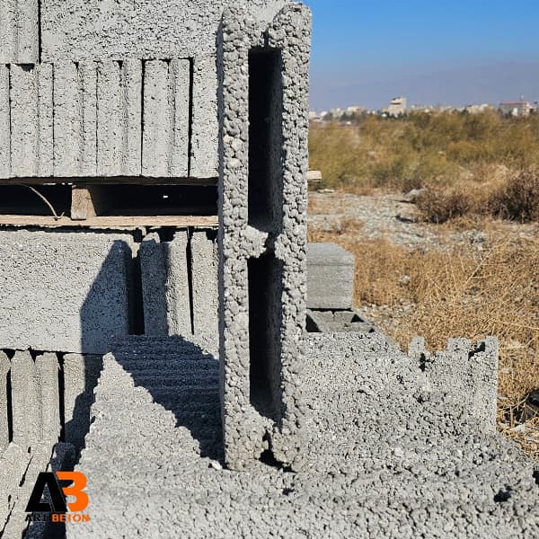 بلوک سیمانی عرض 7 سانتیمتر سنگین