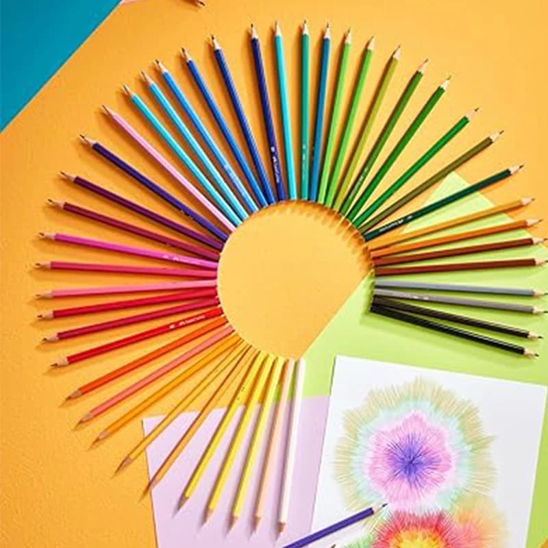 مداد رنگی 60 رنگ جعبه مقوایی فابرکاستل FABER-CASTELL کد 111260 — تصویر ۶
