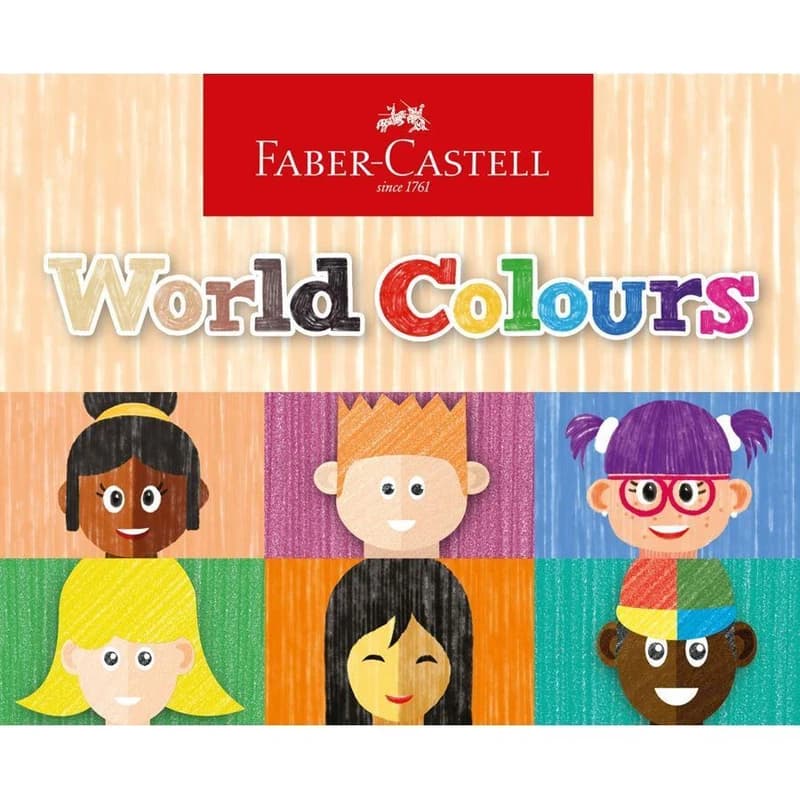مداد رنگی 22 رنگ فابرکاستل FABER-CASTELL مخصوص رنگ پوست کد115803 — تصویر ۲