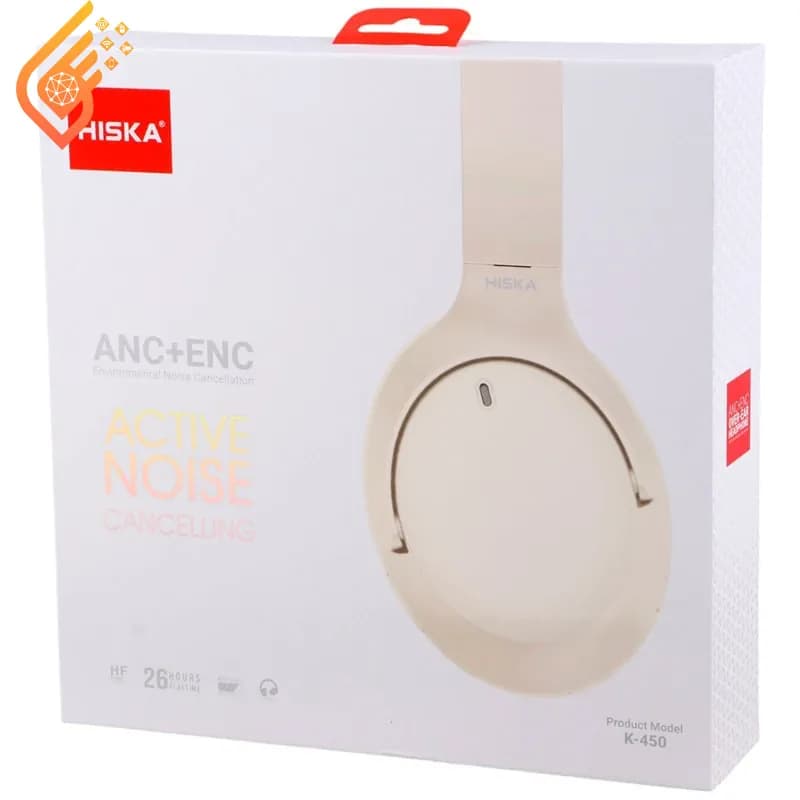 هدفون بلوتوثی هیسکا ANC+ ENC مدل Hiska K-450 — تصویر ۲