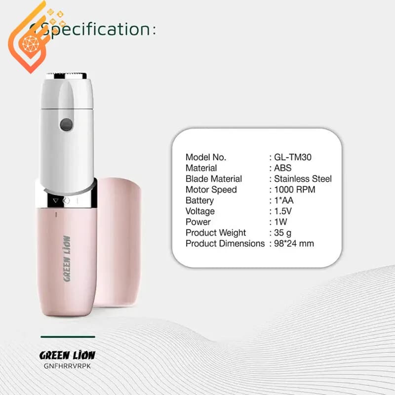 ماشین اصلاح موی صورت بانوان گرین لاین Green Lion Facial GL-TM30 — تصویر ۴