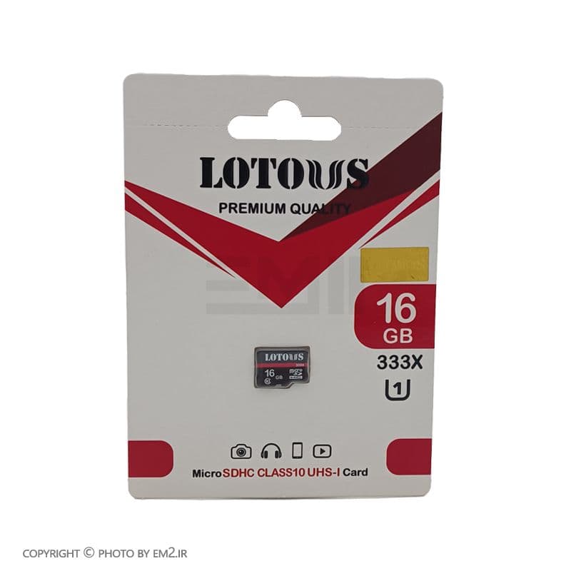 کارت حافظه LOTOUS ظرفیت 16GB 333X