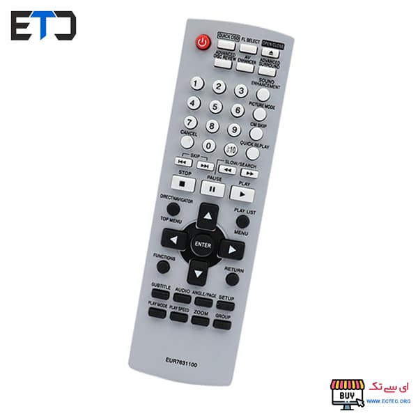 کنترل DVD پاناسونیک Panasonic EUR7631100 دورنگ — تصویر ۲