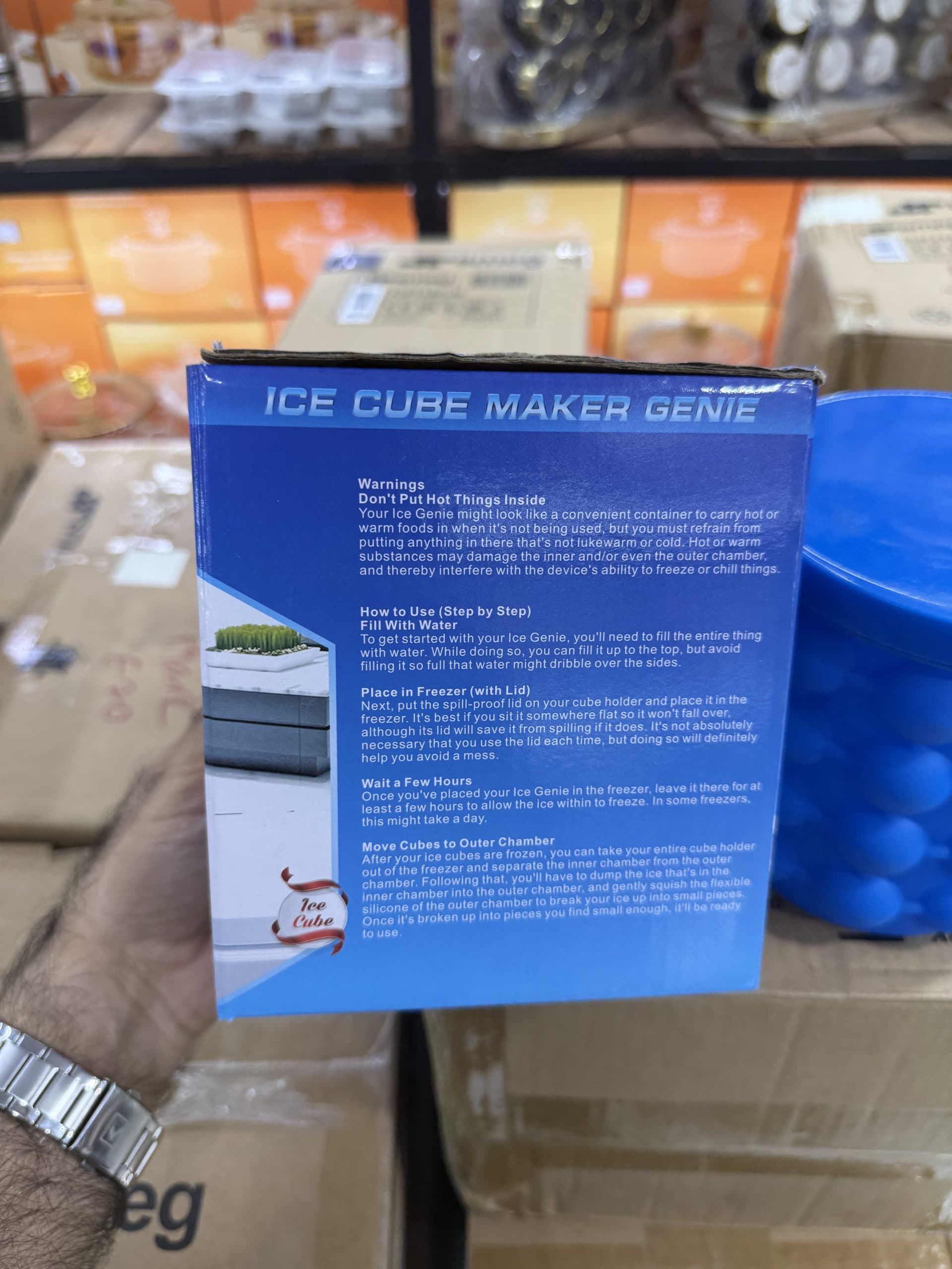 یخ‌ساز سیلیکونی دو محفظه‌ای Ice Cube Maker Genie با درب هوابند، مناسب فریزر و مسافرت |اورجینال(عمده و تک) — تصویر ۲