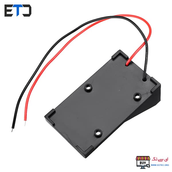 جا باتری کتابی 9 ولت تخت 9V-6F22 — تصویر ۲