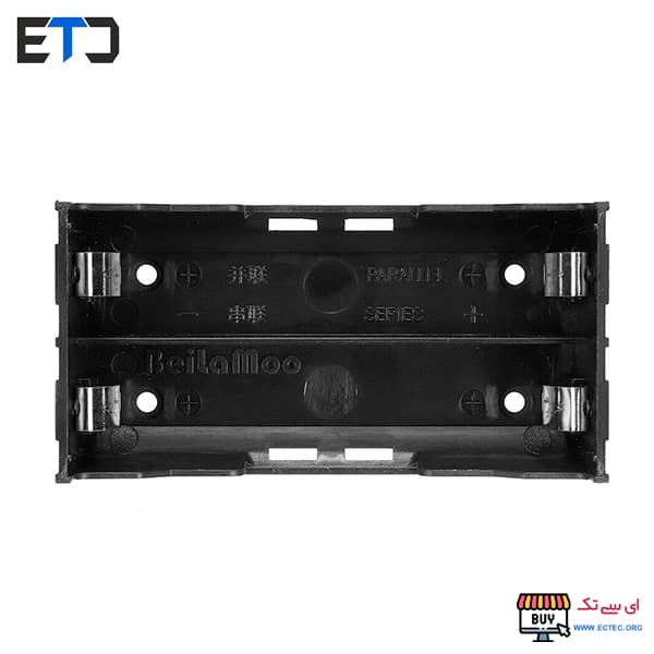 جا باتری دوتایی لیتیوم یون 3.7V سایز 18650 روبردی DIP — تصویر ۲