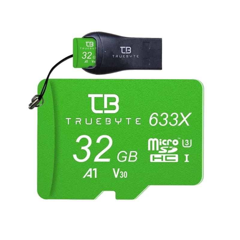 رم میکرو تروبایت TRUEBYTE 633X 32GB A1 V30 UHS-I U3 با سرعت 95MB/s