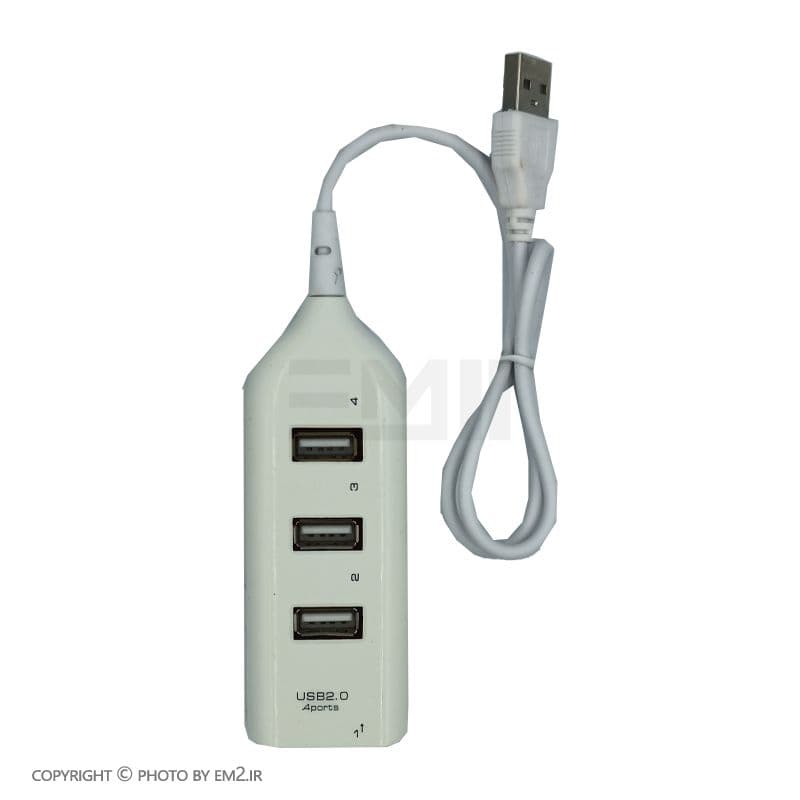 هاب USB چهار پورت USB2 مدل بدونه کلید