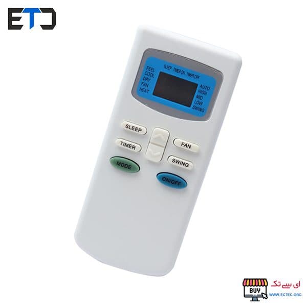 ریموت کنترل کولر گازی سوپرجنرال دکمه سبز آبی — تصویر ۲