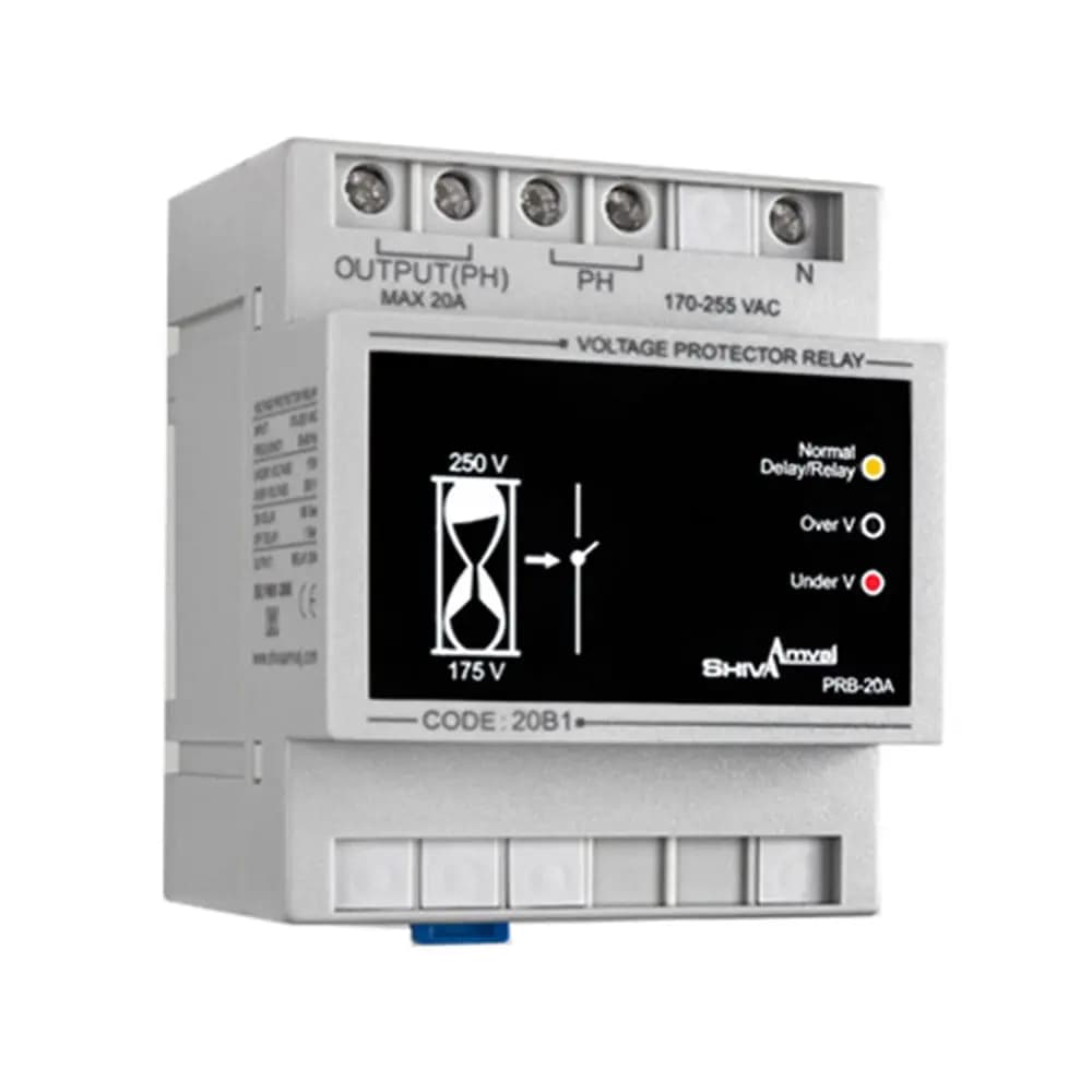 محافظ ولتاژ 20 آمپر مدل PRB-20A کد 20B1 برند شیوا امواج