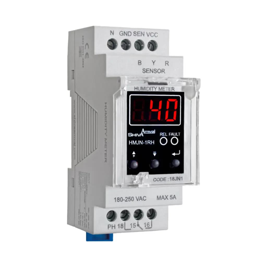رطوبت سنج با سنسور سری N مدل HMB-1RH کد 18JN1 برند شیوا امواج