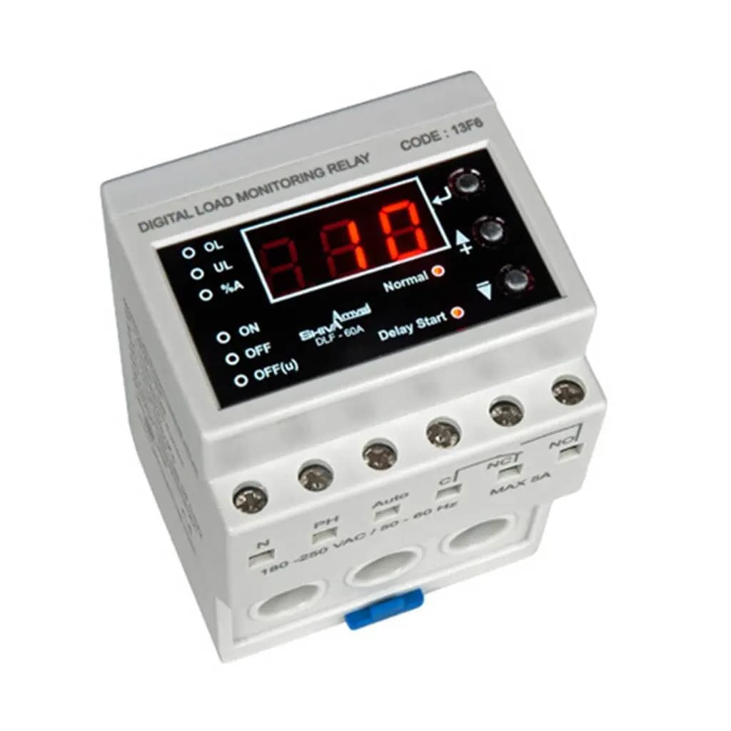کنترل بار دیجیتال 1 تا 60 آمپر مدل DLF-15A کد 13F6 برند شیوا امواج