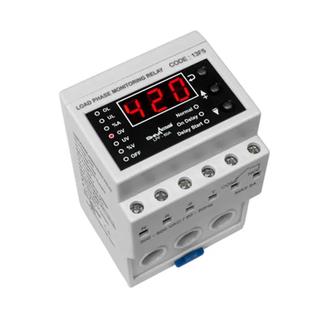 کنترل فاز بار 1 تا 60 آمپر مدل LPF-60A کد 13F5 برند شیوا امواج