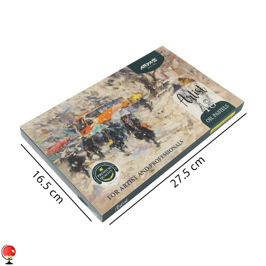 پاستل روغنی 48 رنگ آرتیست آریا طرح باران — تصویر ۶