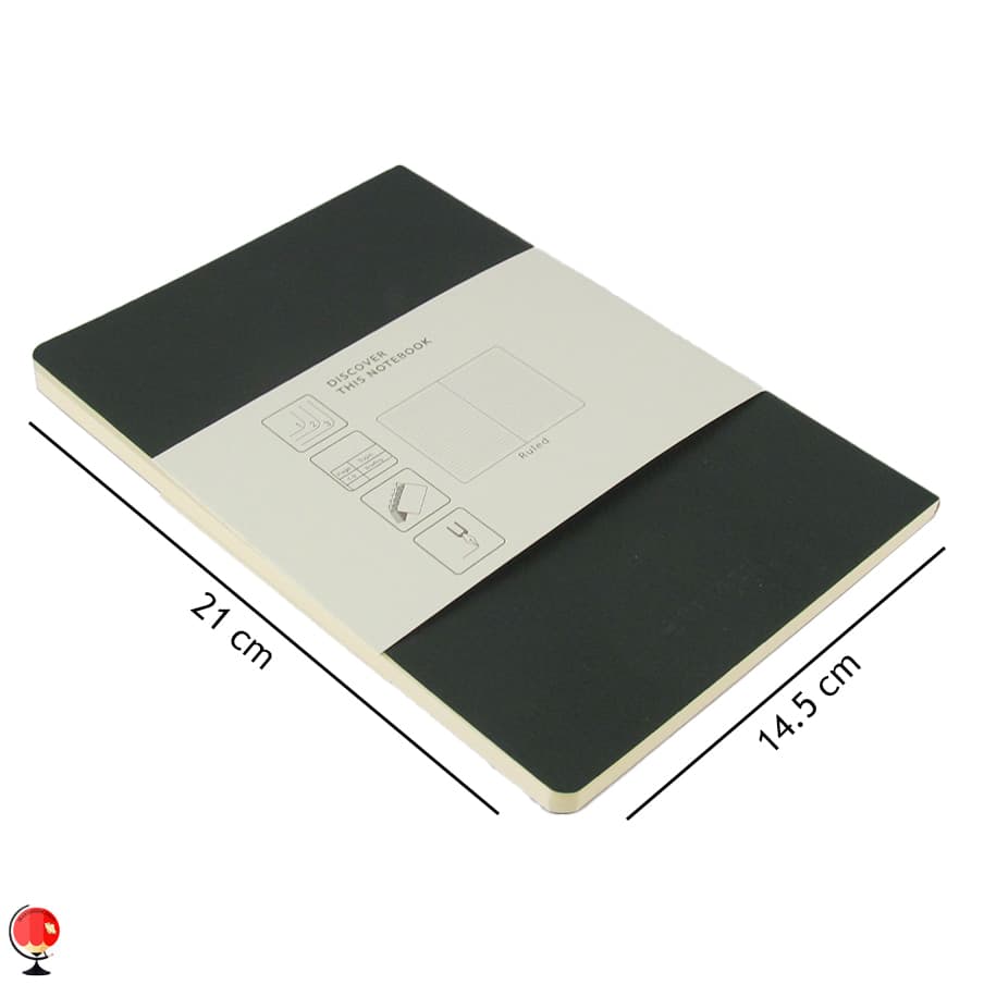 دفتر یوروپن مدل Soft Cover Medium Slim سبز لجنی — تصویر ۵