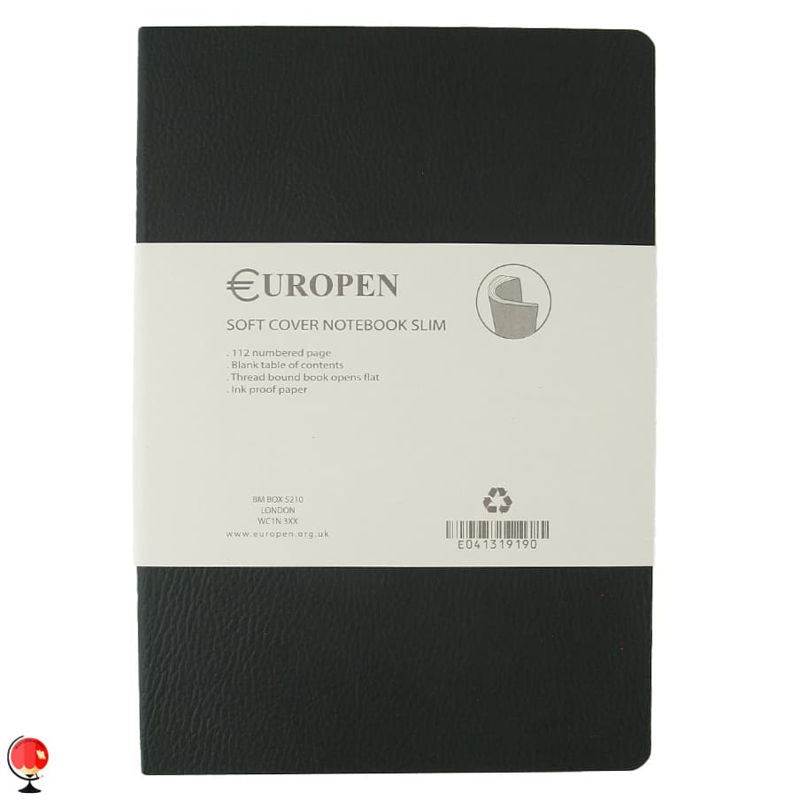 دفتر یوروپن مدل Soft Cover Medium Slim سبز لجنی