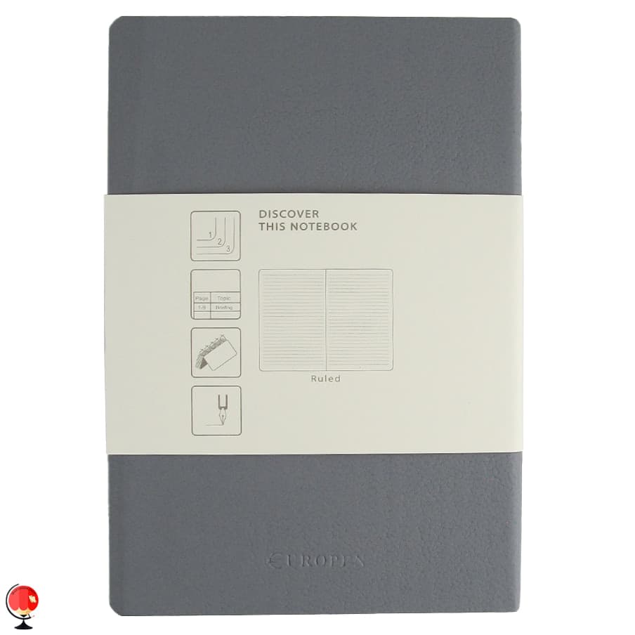 دفتر یوروپن مدل Soft Cover Medium Slim طوسی — تصویر ۵