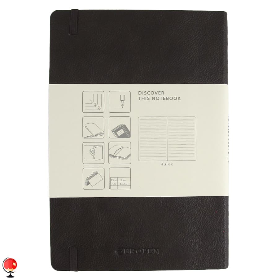 دفتر یوروپن مدل Soft Cover Medium رنگ قهوه ای — تصویر ۲
