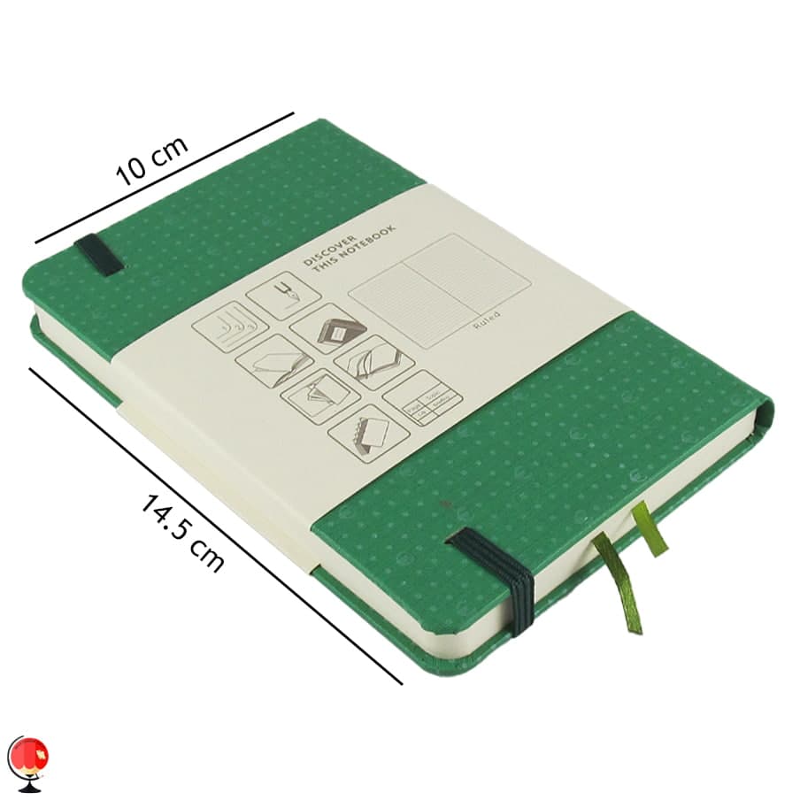 دفتر یوروپن مدل Hard Cover Small رنگ سبز — تصویر ۳