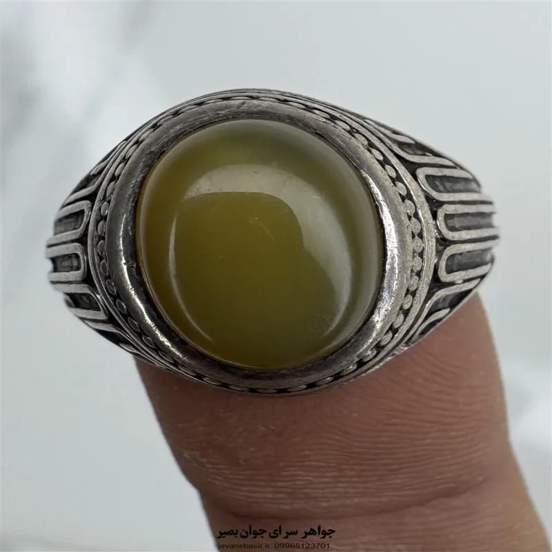 انگشتر شرف شمس با رکاب نقره ۹۲۵