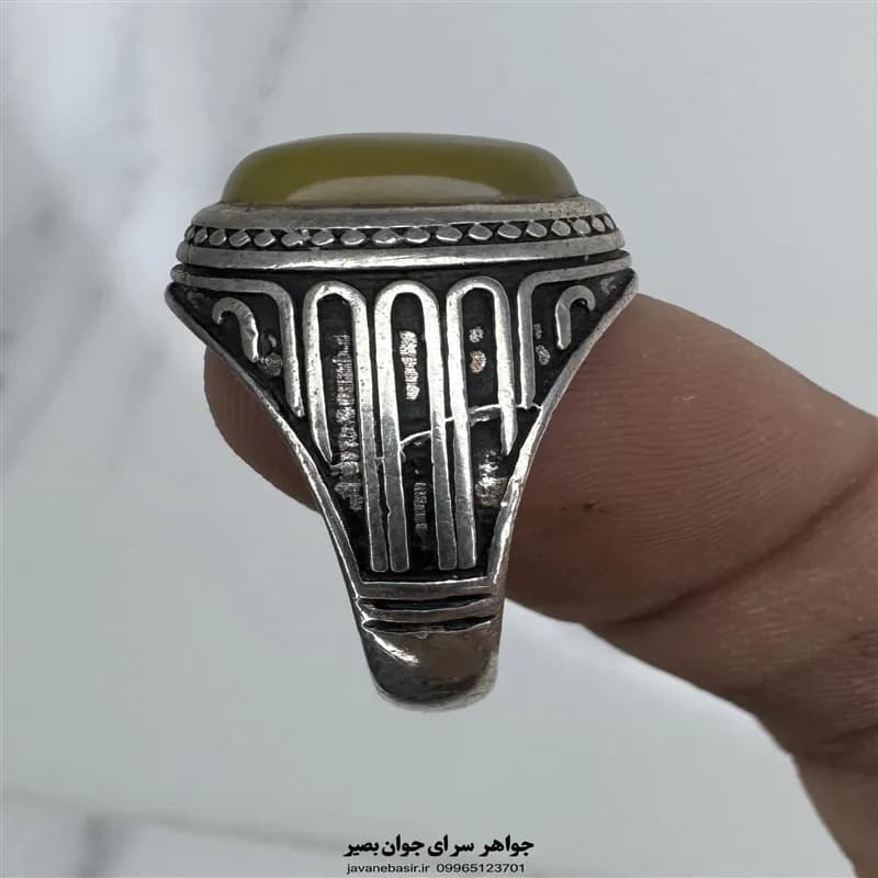 انگشتر شرف شمس با رکاب نقره ۹۲۵ — تصویر ۳