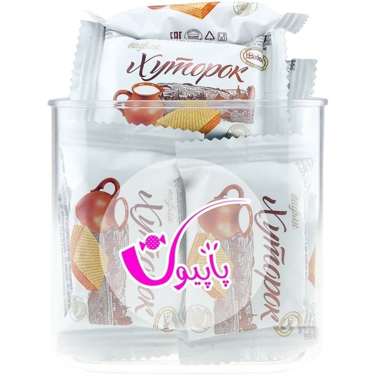 ویفر شیری روسی آکوها (akkoha) فله ای 250 گرمی