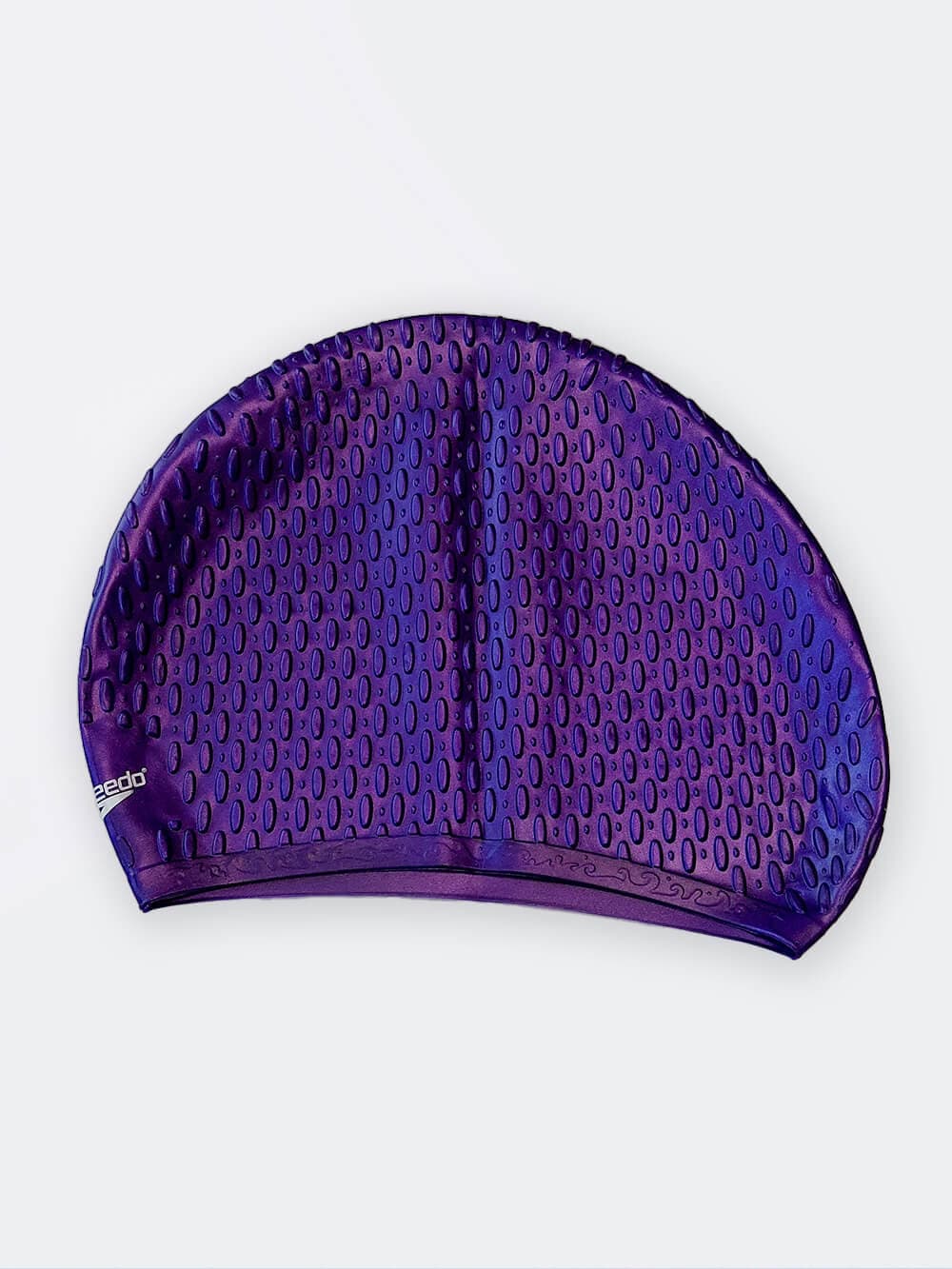 کلاه استخر شنا رنگ خاص بنفش سیلیکونی زنانه و مردانه اسپیدو ( Speedo ) طرح پفکی — تصویر ۲