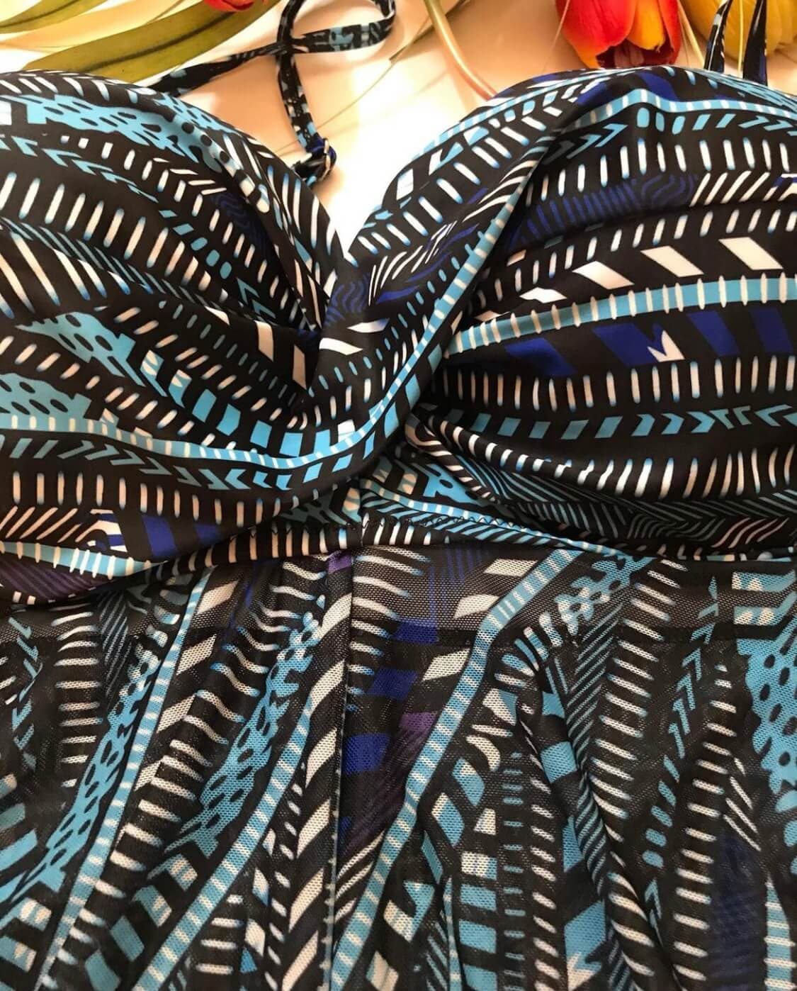 تنکینی مایو زنانه سایز خیلی بزرگ چهار ایکس لارج ( 4xl ) مناسب افراد چاق شین ( shein ) — تصویر ۳
