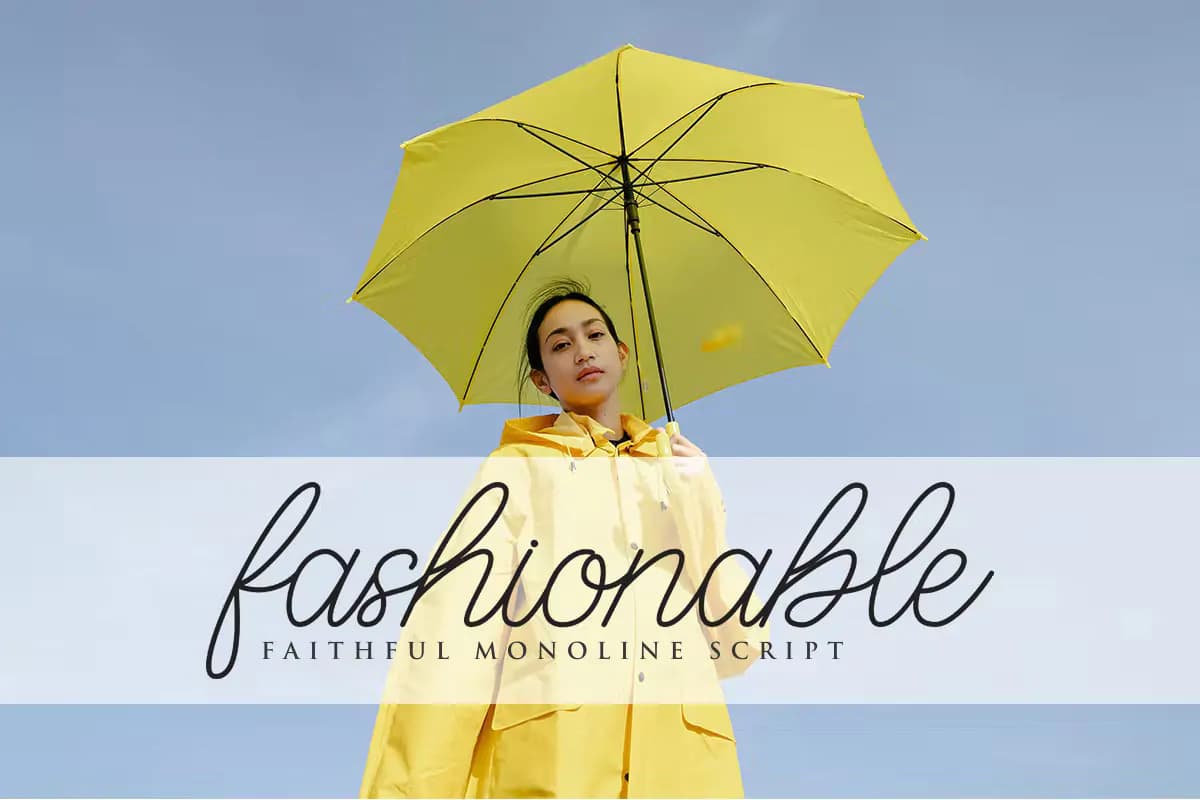 فونت سرهم نویسی باریک و نازک Faithful — تصویر ۶
