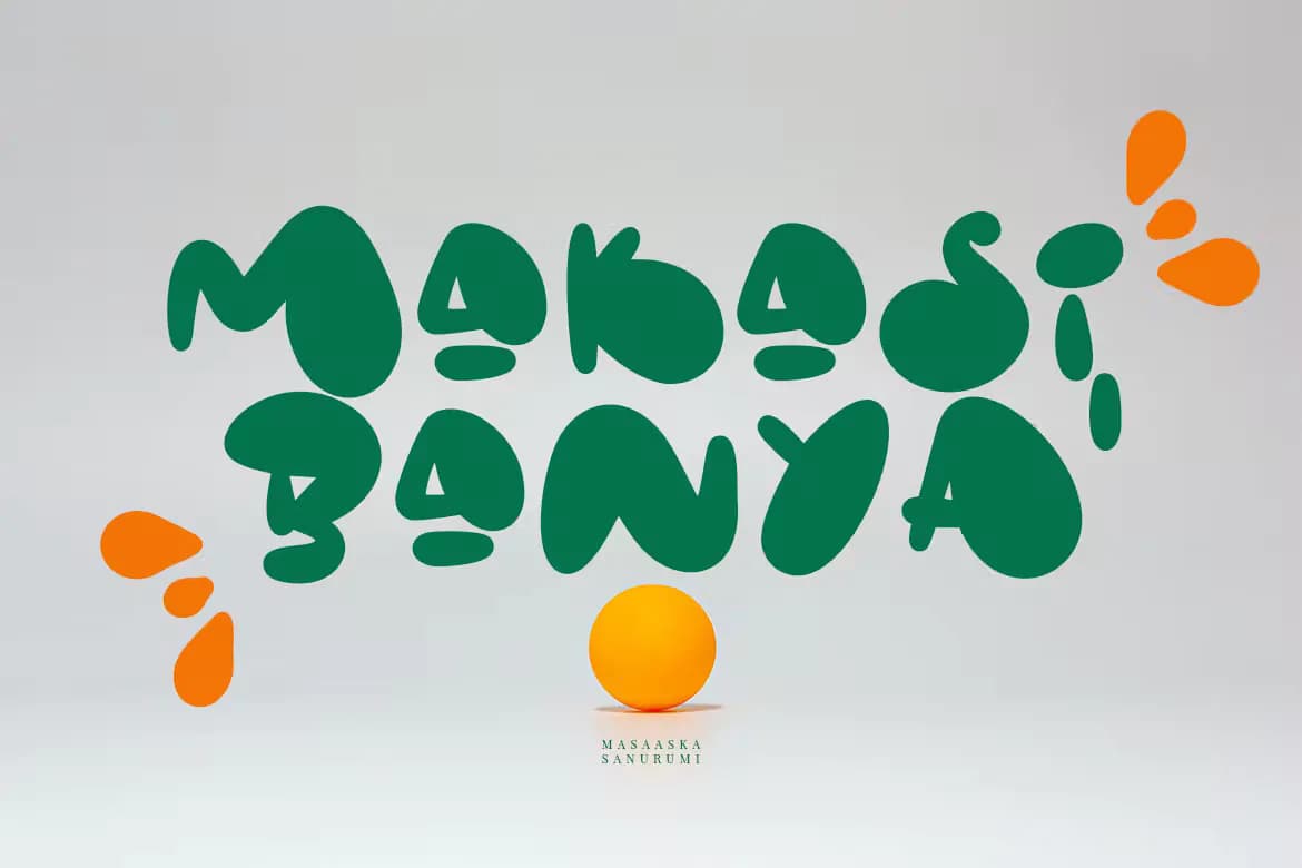 فونت خمیده و پفکی Soga Migos — تصویر ۸