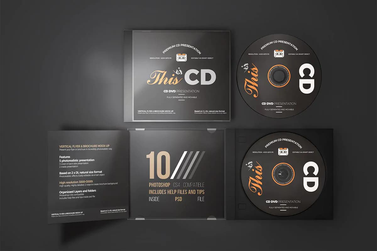 موکاپ کاور آلبوم CD/DVD — تصویر ۴