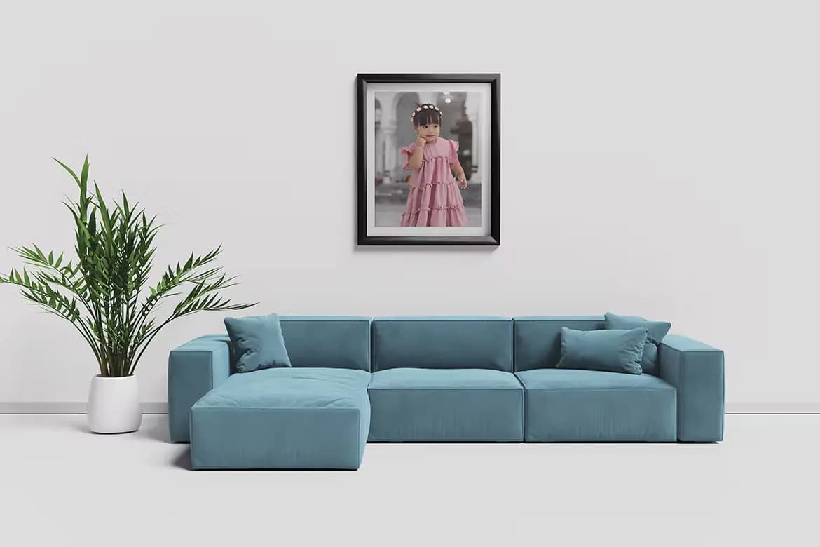 موکاپ قاب عکس چوبی — تصویر ۳