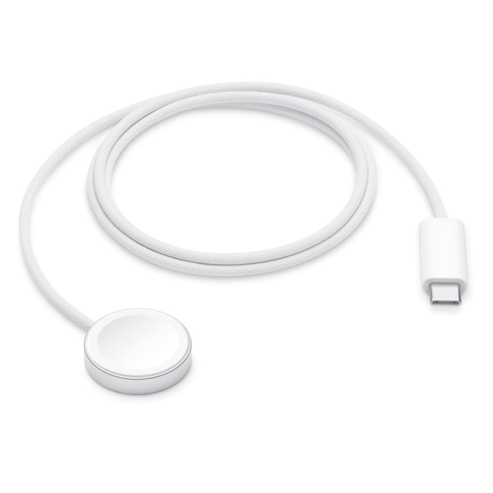 کابل شارژ مگنتی اپل واچ با پورت USB-C (بافت کنفی)